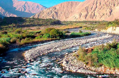 El río Cañete en Lunahuaná